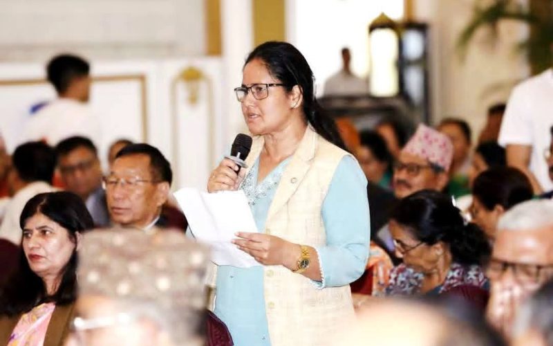 एमाले केन्द्रीय बैठकमा भारती पाठकको जोड: ‘नेतृत्वको संरक्षण गरौँ, जलवायु मुद्दा गाउँ तहसम्म पुर्‍याऔँ’